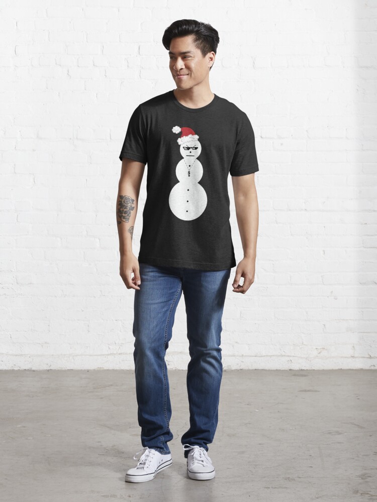 angry snowman t shirt