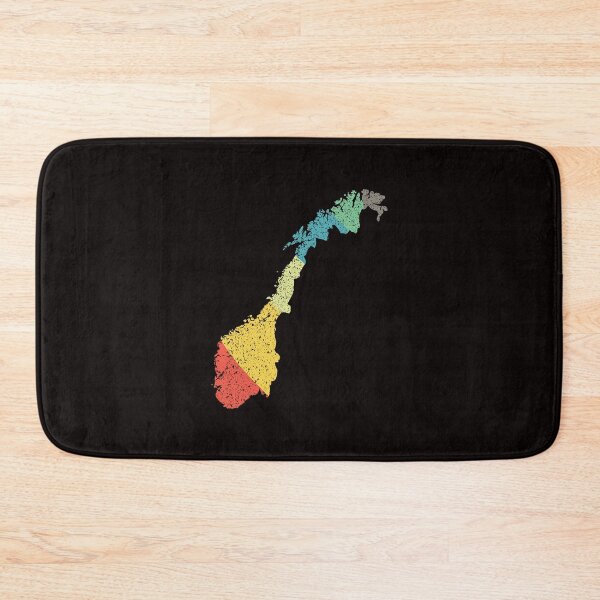 Item preview, Norway Map Vintage distressed Retro rainbow  designed and sold by twicetrader.