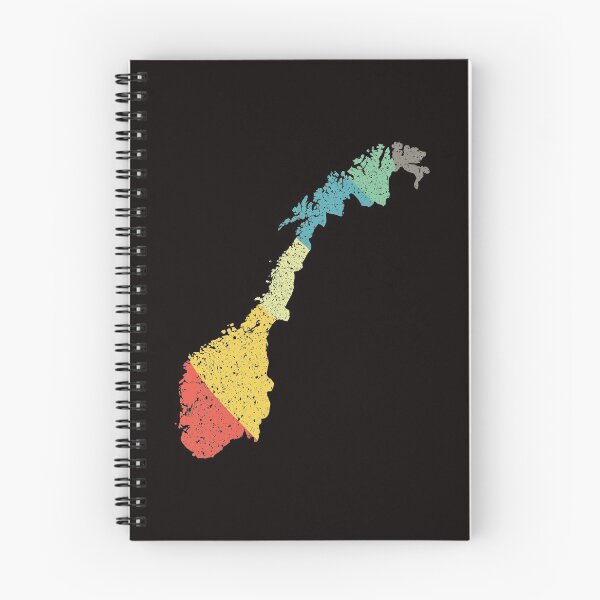 Item preview, Norway Map Vintage distressed Retro rainbow  designed and sold by twicetrader.