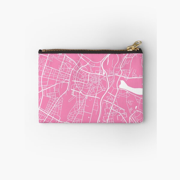Item preview, Poznan map pink designed and sold by mapsart.