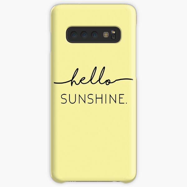 Hola sol en amarillo Funda rígida para Samsung Galaxy