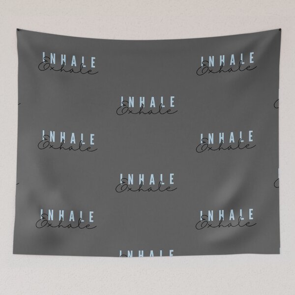 Item preview, Inhale Exhale typography designed and sold by EnlightParis.