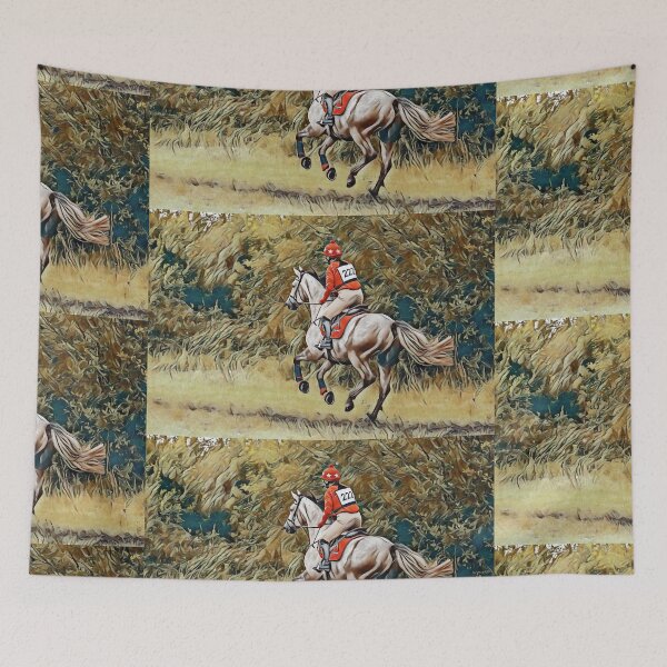Item preview, Horse riding girl drawing art effect - Horse rider friend birthday gift designed and sold by TheGallery69.