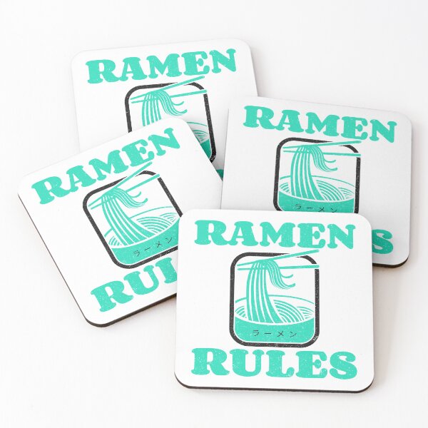 Item preview, Ramen Rules Noodle Bowl Chopsticks Blue White designed and sold by Sunny Collections.