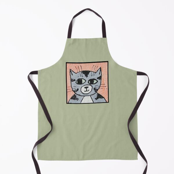 Item preview, Whimsical Cat Portrait #2 designed and sold by ErinBrieArt.