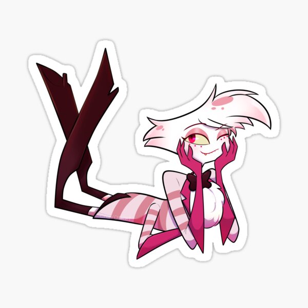 Hazbin Hotel Angel Dust Sticker By Crevanart Redbubble 8459