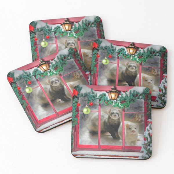 Item preview, Ferrets The Night Before Christmas - Ferret art design designed and sold by BarbaraGlebska.