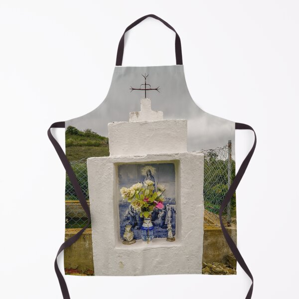Item preview, A Traditional Roadside Shrine with Holy Mary on Azulejos designed and sold by AWomanAfoot.