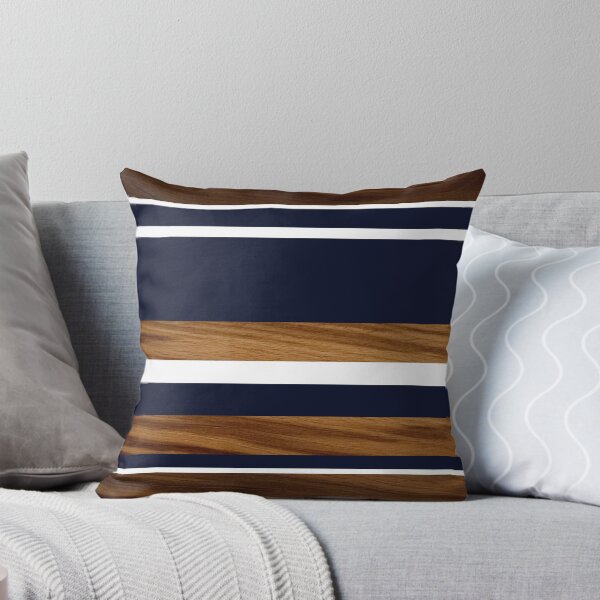 Item preview, Wood Navy Blue White Stripes #1 #minimal #decor #art  designed and sold by Anita's & Bella's Art.