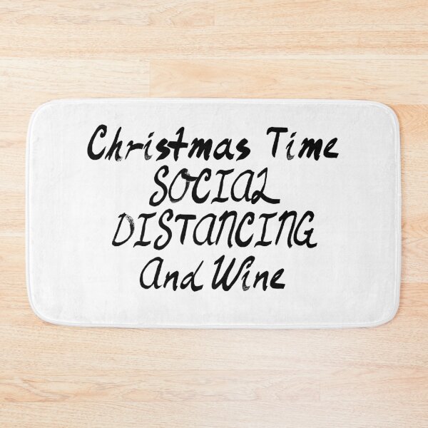 Item preview, Quarantined Christmas Time Social Distancing and Wine! designed and sold by ChibiSekai.