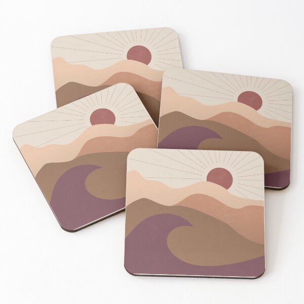 Item preview, Minimal sun, mountains and wave, desert boho pallet designed and sold by Jake Purcell.