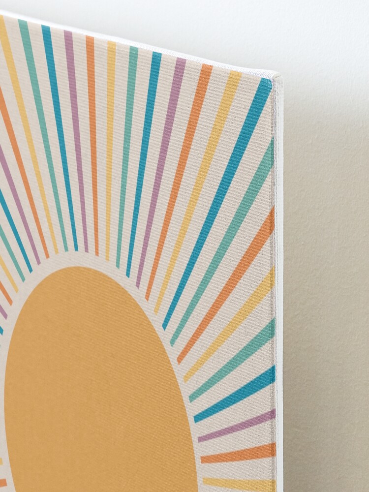 Alternate view of Retro Sun II Mounted Print
