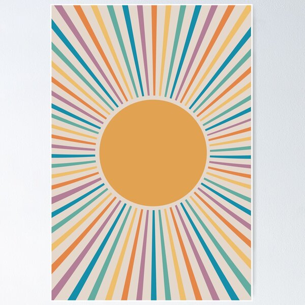 Aperçu de l'œuvre Soleil rétro II créée et vendue par THE MIUUS STUDIO.