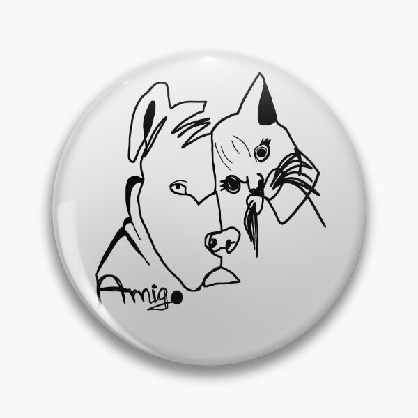 Artikelvorschau, Amigo Cat Dog - Originalgemälde entworfen und verkauft von OMdesign10.