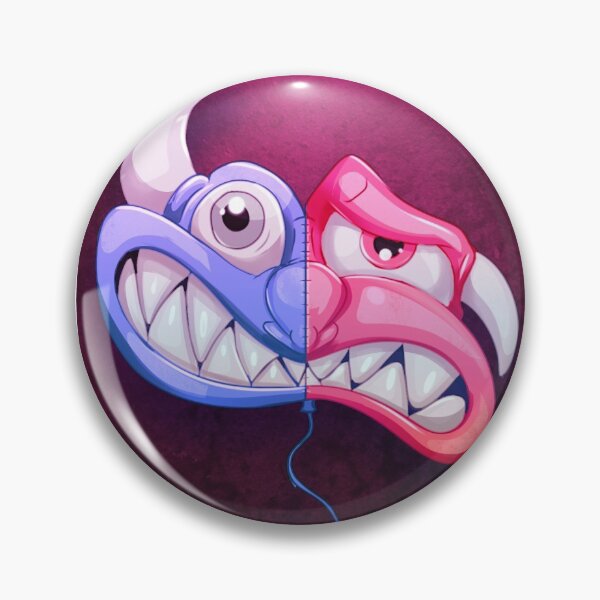 Moody demon balloon Pin