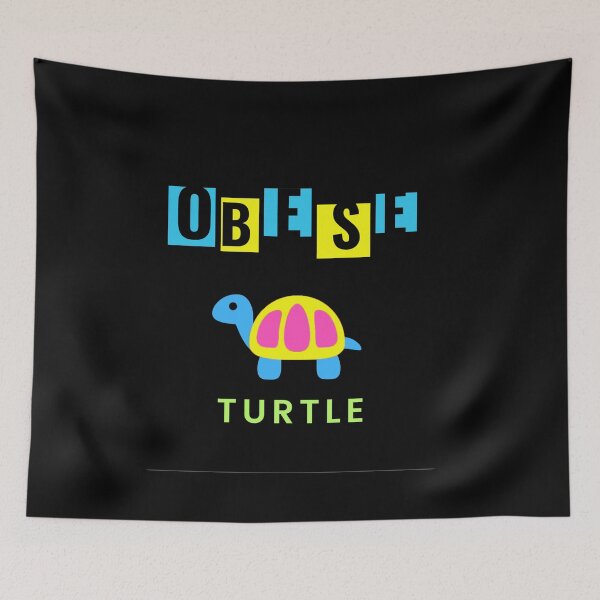 Item preview, obese turtle text design  designed and sold by kajalkanojia.