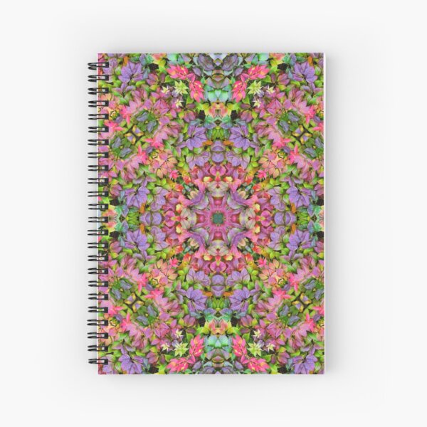 kaleidoscope in forest Spiral Notebook