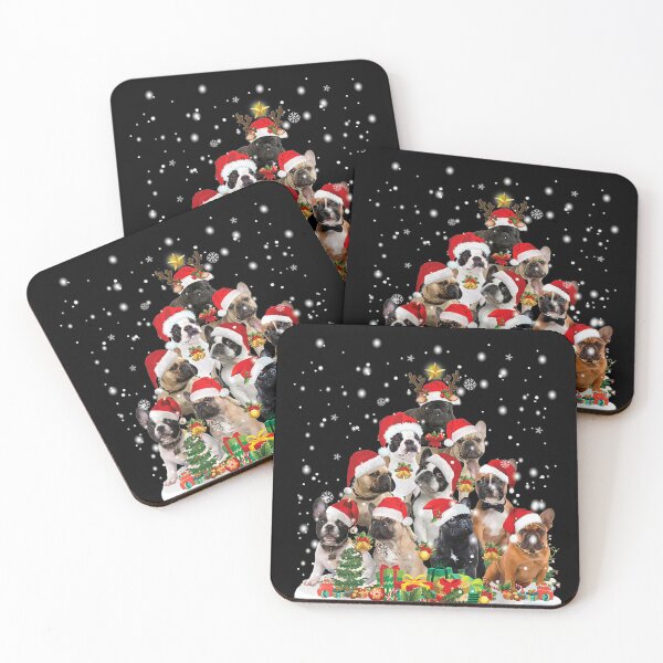 Item preview, French Bulldog Christmas Tree Santa Hat Pajama Dog Lover designed and sold by LenaEhrlichmann.