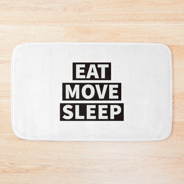 Item preview, Eat sleep move (white)  designed and sold by cute105.