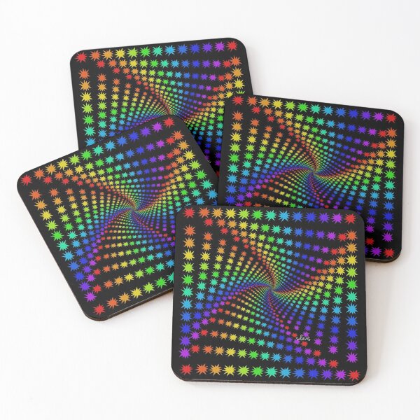 Item preview, Colorful Starbursts Fractal Art 113020 designed and sold by mandalafractal.