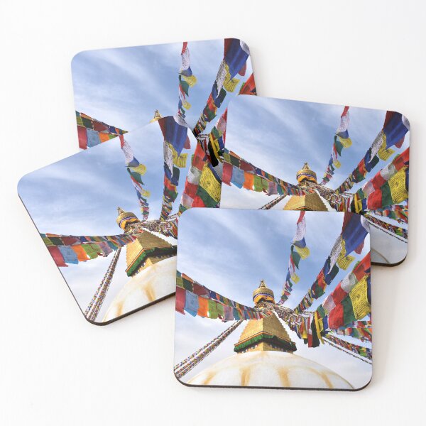 Item preview, New Boudha stupa buddhist prayer flag  designed and sold by anzus13carlett.
