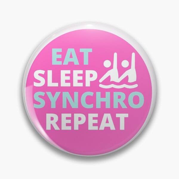 Item preview, Eat, Sleep, Synchro, Repeat |  Funny Synchronized Swimming  designed and sold by LoveSynchro.