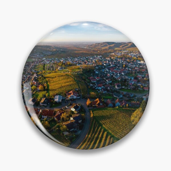 Item preview, Colorful landscape aerial view of little village Kappelrodeck in Black Forest mountains. Beautiful medieval castle Burg Rodeck. designed and sold by Alexander Sorokopud.