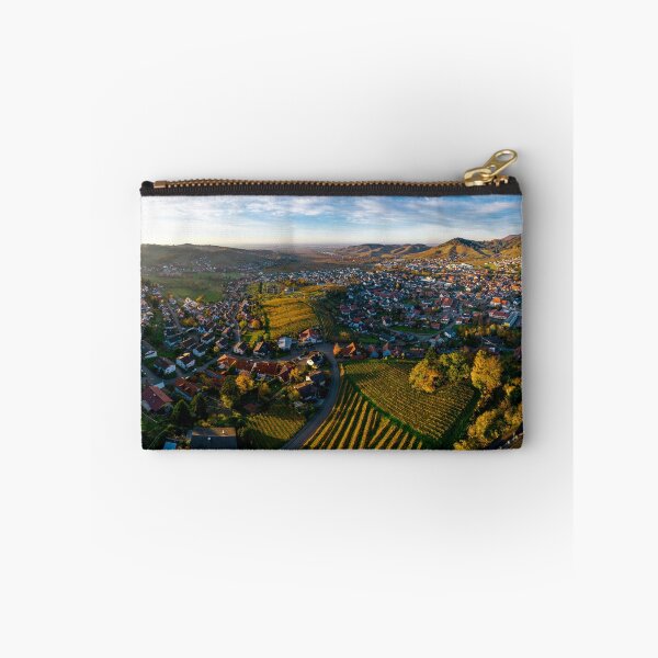 Item preview, Colorful landscape aerial view of little village Kappelrodeck in Black Forest mountains. Beautiful medieval castle Burg Rodeck. designed and sold by Alexander Sorokopud.