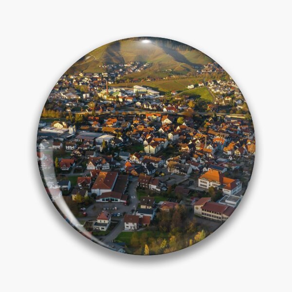 Item preview, Colorful landscape aerial view of little village Kappelrodeck in Black Forest mountains. Beautiful medieval castle Burg Rodeck. designed and sold by Alexander Sorokopud.