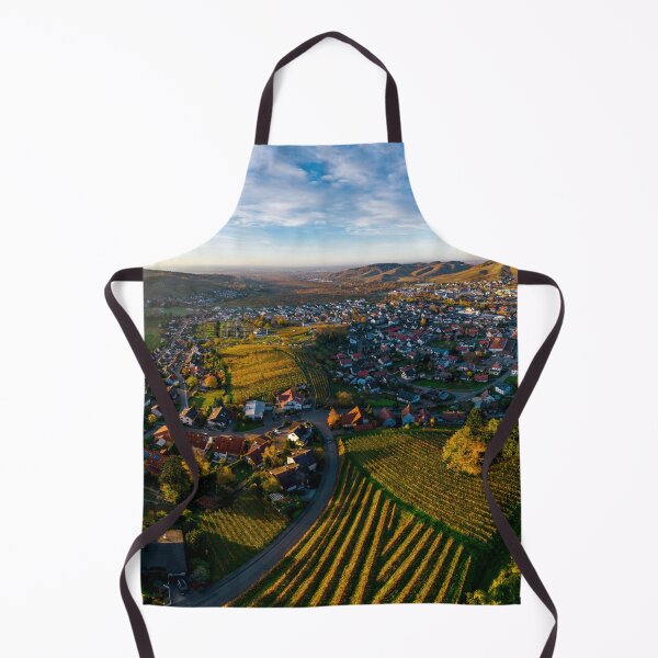 Item preview, Colorful landscape aerial view of little village Kappelrodeck in Black Forest mountains. Beautiful medieval castle Burg Rodeck. designed and sold by Alexander Sorokopud.