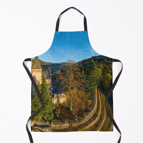 Item preview, Colorful landscape aerial view of little village Kappelrodeck in Black Forest mountains. Beautiful medieval castle Burg Rodeck. designed and sold by Alexander Sorokopud.