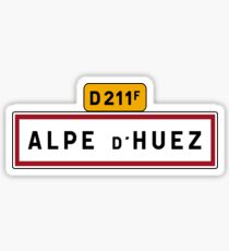 Alpe D'Huez, Road Sign, France Sticker