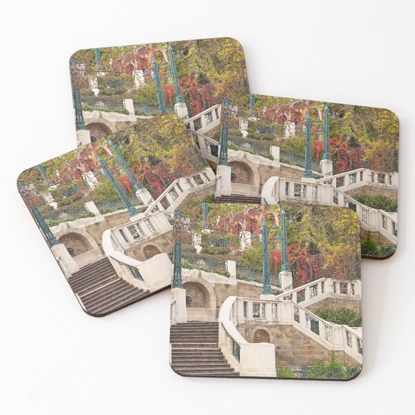 Item preview, Strudlhofstiege an old staircase autumn season Vienna  designed and sold by goceris.