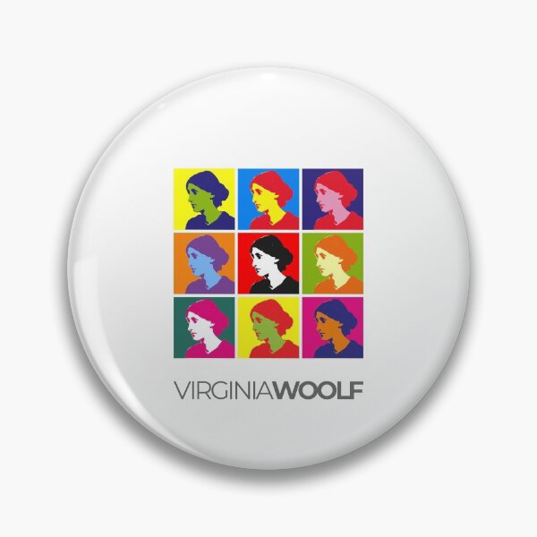 Item preview, Virginia Woolf pop-art portrait poster designed and sold by CMYKStudio.