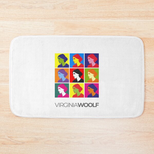 Item preview, Virginia Woolf pop-art portrait poster designed and sold by CMYKStudio.