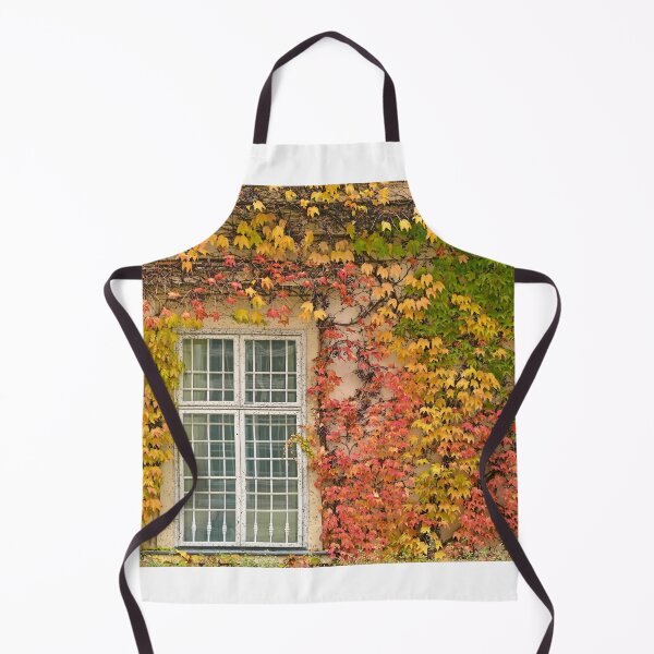 Item preview, wall with rustic window and colorful creeper foliage autumn season designed and sold by goceris.