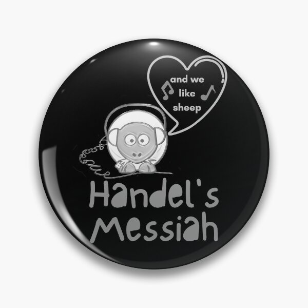 Item preview, Handel Messiah Sheep Funny and Cute Monochrome designed and sold by DesignsofNote.