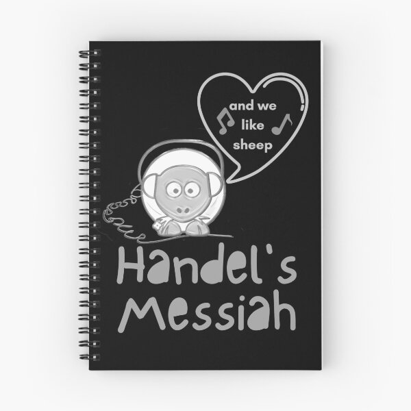 Item preview, Handel Messiah Sheep Funny and Cute Monochrome designed and sold by DesignsofNote.
