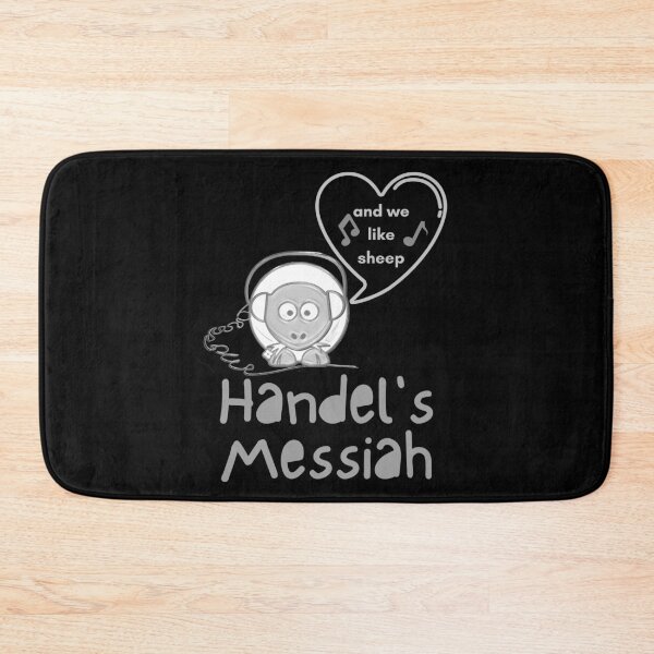 Item preview, Handel Messiah Sheep Funny and Cute Monochrome designed and sold by DesignsofNote.