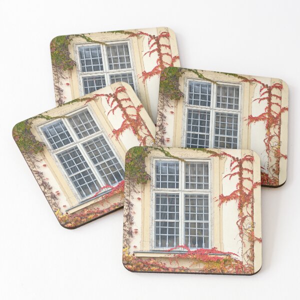 Item preview, wall with rustic window and creeper  autumn season designed and sold by goceris.