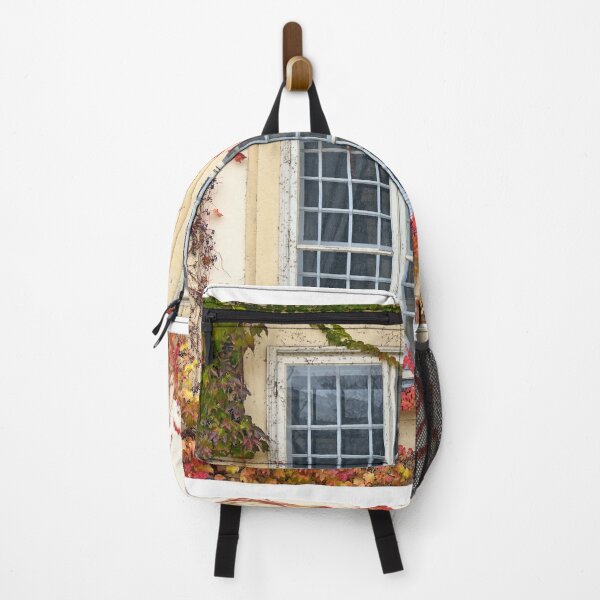 Item preview, wall with rustic window and creeper autumn season designed and sold by goceris.