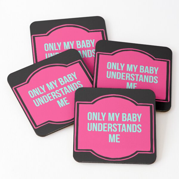 Item preview, Only my baby understands me (pink) designed and sold by cute105.
