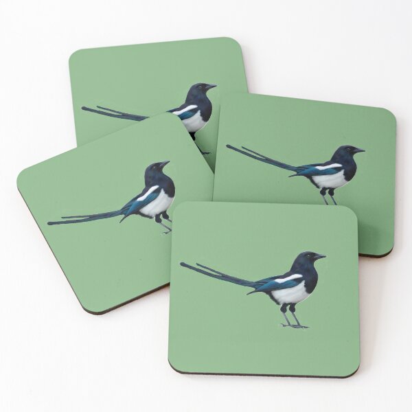 Item preview, Eurasian Magpie - UK Birds Digital Drawing Art  designed and sold by Victoria Charvill.