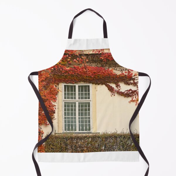 Item preview, wall with rustic window and creeper colorful leaves autumn season designed and sold by goceris.