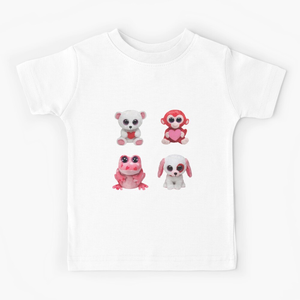 Cute Beanie Boo Valentine Animals Kids T Shirt By Portrait4you Redbubble
