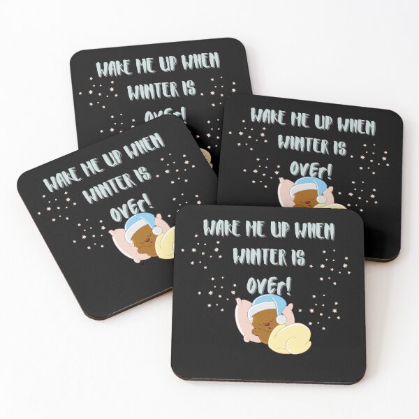 Item preview, Wake Me Up When Winter Is Over Teddy Bear Design Black  designed and sold by diverseidentity.