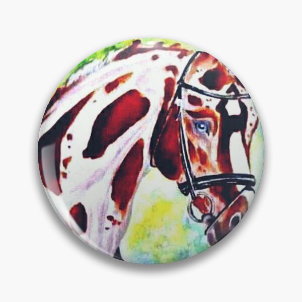Item preview, Paint horse portrait watercolor painting designed and sold by horseaddicted.