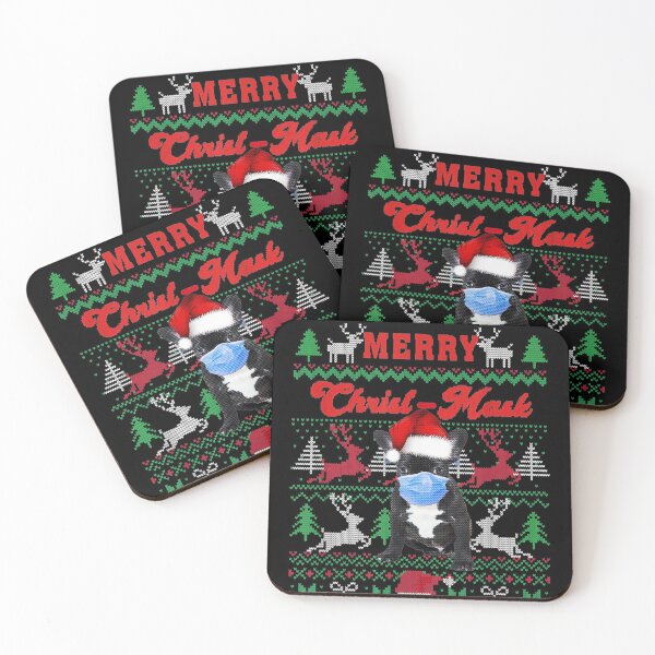 Item preview, French Bulldog Merry ChristMask Ugly Christmas Sweaters designed and sold by LenaEhrlichmann.