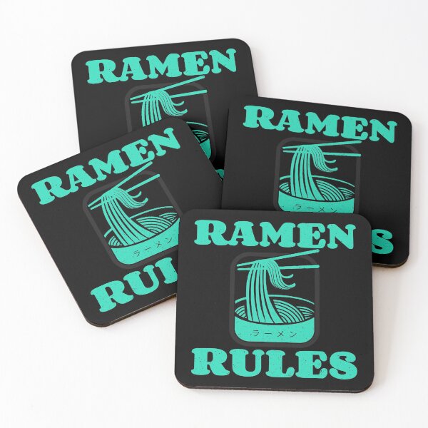Item preview, Ramen Rules Noodle Bowl Chopsticks Blue Black designed and sold by Sunny Collections.