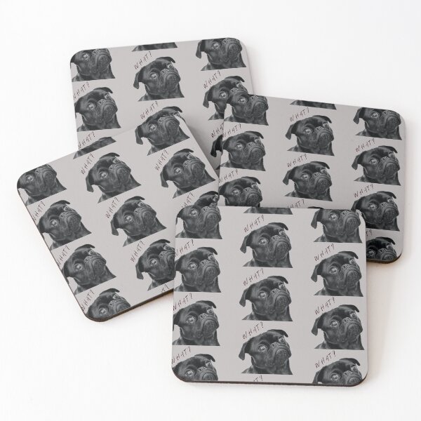 Item preview, Funny Pug asking WHAT? designed and sold by whatsthatdesign.